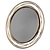 Swirl Accent Mirror: Antique Gold 3D model small image 3