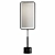 Sleek Steel & Linen Table Lamp 3D model small image 2