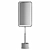 Sleek Steel & Linen Table Lamp 3D model small image 6