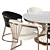 Modern Sanders Dining Set 3D model small image 5