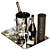 Sparkling Wine Set 1 3D model small image 3