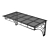 Sleek Black Canopy Loft Bed 3D model small image 3