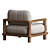 Chic San Rafael Lounge Chair 3D model small image 3