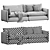 Relax in Style with Unwind Sofa 3D model small image 4