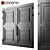 Corona Render Gate 023 Black 3D model small image 1