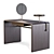 Butter Toiletta Writing Desk 3D model small image 4