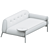 Wyatt Blanc Sofa Daybed 3D model small image 5