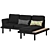 Outdoor Sofa by Ikea 3D model small image 2