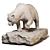 Bear Sculpture 3D Model 3D model small image 7