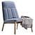 Modern Design Essie Armchair 3D Model 3D model small image 3