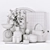 Corona Kitchen Decor Set 075 3D model small image 3