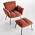 Pil Cushioned Armchair - Comfort and Elegance 3D model small image 6