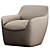 Stylish Bonaldo Kitai Chair 3D model small image 1