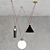 Modern Geometric Shape Up Chandelier 3D model small image 2