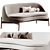 Minimalist Sendai Sofa by Minotti 3D model small image 4