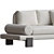 Elegant Azure Sofa for Sale 3D model small image 3