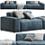 Modern Jesse Daniel 01 Sofa 3D model small image 3