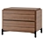 GROOVE Bedside Table Drawers Wood 3D model small image 3