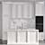 Neoclassic Kitchen No.30 Set 3D model small image 4