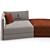 Elegant Trussardi Casa Maryl Sofa 3D model small image 8