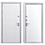 Oscar Metal Entry Door, 900x2050mm 3D model small image 4