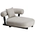 Sleek Pipe Chaise by Moroso 3D model small image 2