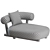 Sleek Pipe Chaise by Moroso 3D model small image 3