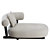 Sleek Pipe Chaise by Moroso 3D model small image 5