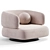 Swivel Zeppelin Armchair: Modern Elegance 3D model small image 2