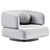 Swivel Zeppelin Armchair: Modern Elegance 3D model small image 7