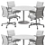 Modern Office Set16 Conference Chair 3D model small image 6