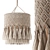 Boho Macrame Pendant Light 3D model small image 1