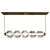 Elegance Defined: Reign Linear Chandelier 3D model small image 1