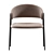 Collins Velvet Grey Chair 3D model small image 5