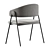 Collins Velvet Grey Chair 3D model small image 6