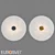 Thasos LED Wall Light with Marble Diffuser 3D model small image 1