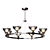 WOLFGANG 8 Ceiling Chandelier, Unique 3D model small image 1