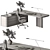 Executive Office Desk - Premium Design 3D model small image 6