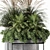 Concreted Box Set with Outdoor Plants 3D model small image 3