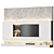 Sleek Stone Surface TV Wall 3D model small image 1