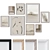 Wall Art Set with Versatile Frames 3D model small image 1