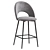 Megan Velvet Chair & Barstool 3D model small image 3