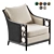  Contemporary McGuire Lounge Chair Model 3D model small image 1