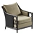  Contemporary McGuire Lounge Chair Model 3D model small image 3