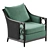  Contemporary McGuire Lounge Chair Model 3D model small image 6