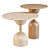 Baoba Coffee Side Tables Set 3D model small image 1