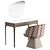 Modern Vanity Table Chair Set 3D model small image 1