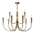 Elegant Brass Ceiling Lamp 3D model small image 2