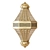 Moroccan Brass Wall Lamp 3D model small image 1