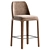 Modern Light Bar Stool Design 3D model small image 1